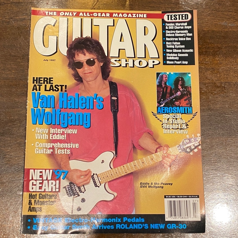 Guitar Shop Magazine July 1997 Van Halen's Wolfgang Eddie Interview Collectible